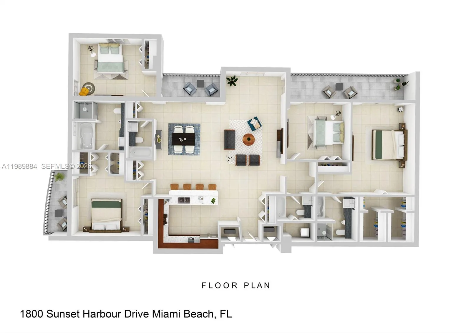 1800 Sunset Harbour Dr # 1102/4, Miami Beach, FL 33139 photo 5
