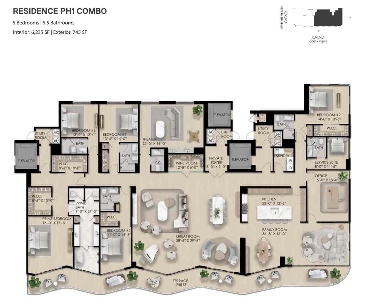 521 E Las Olas Boulevard # Ph 2/ Ph 3, Fort Lauderdale, FL 33301 photo 11